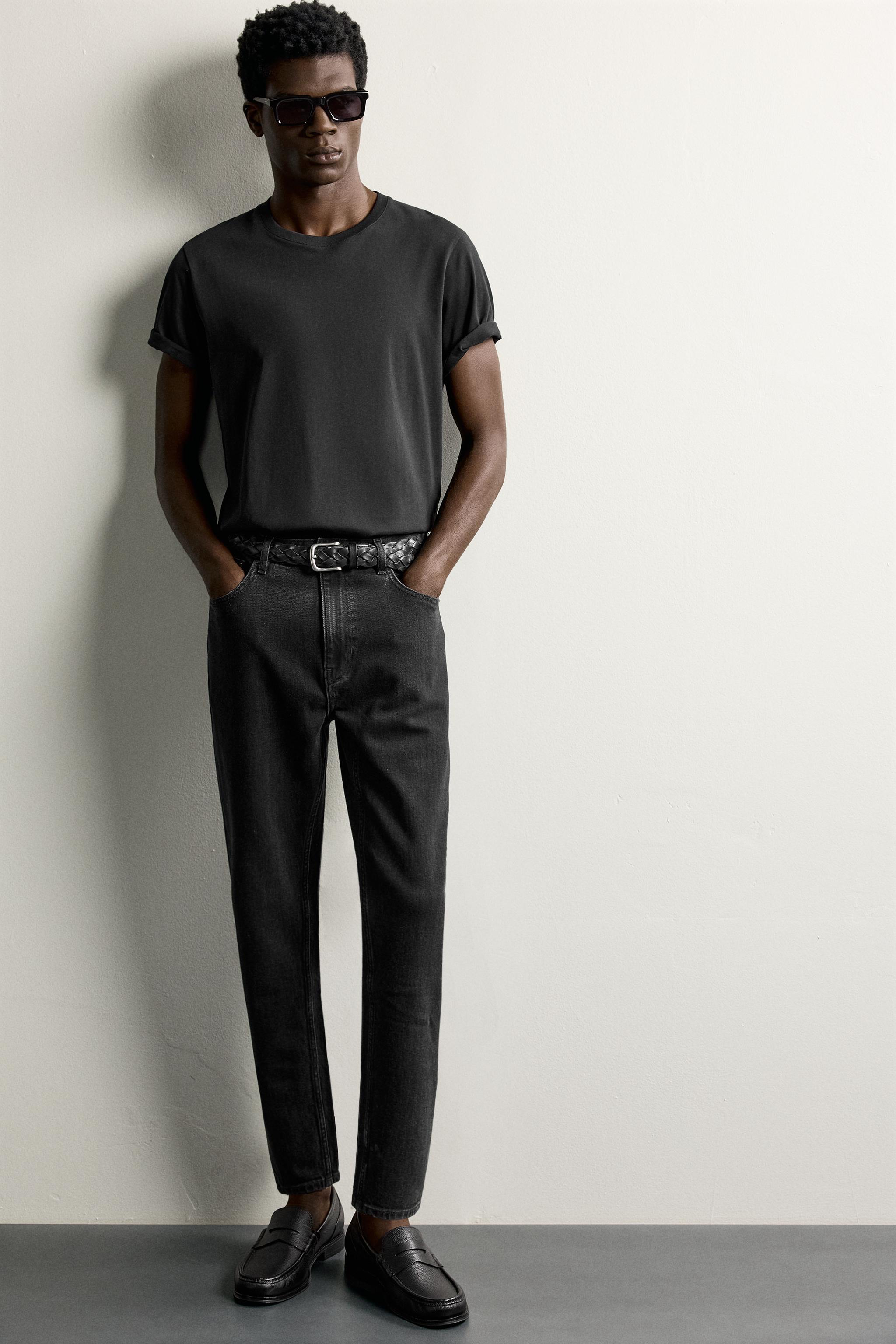 SLIM CROPPED FIT JEANS